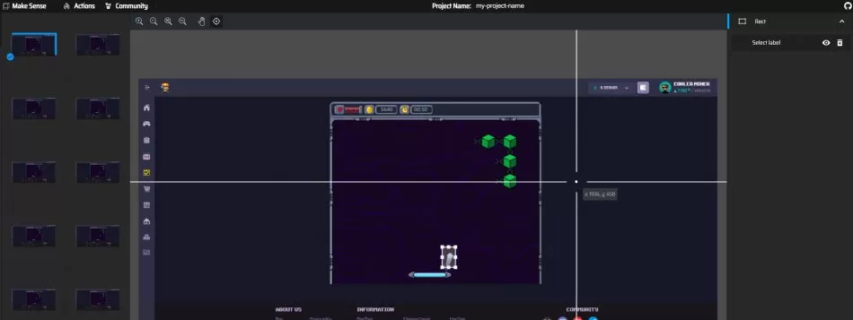 Object detection in games